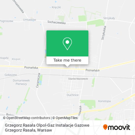 Карта Grzegorz Rasała Olpol-Gaz Instalacje Gazowe Grzegorz Rasała