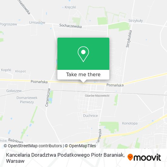 Kancelaria Doradztwa Podatkowego Piotr Baraniak map