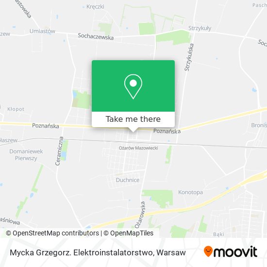 Mycka Grzegorz. Elektroinstalatorstwo map