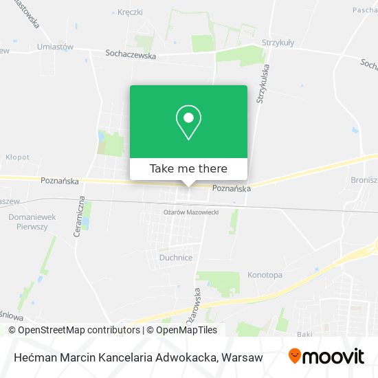 Hećman Marcin Kancelaria Adwokacka map