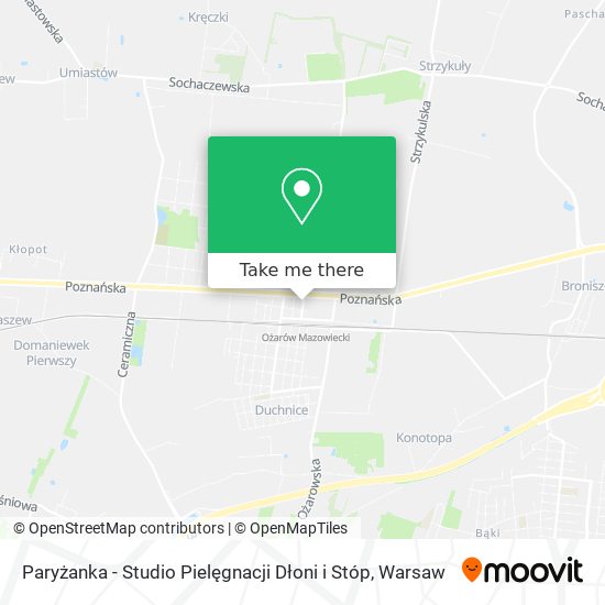 Paryżanka - Studio Pielęgnacji Dłoni i Stóp map