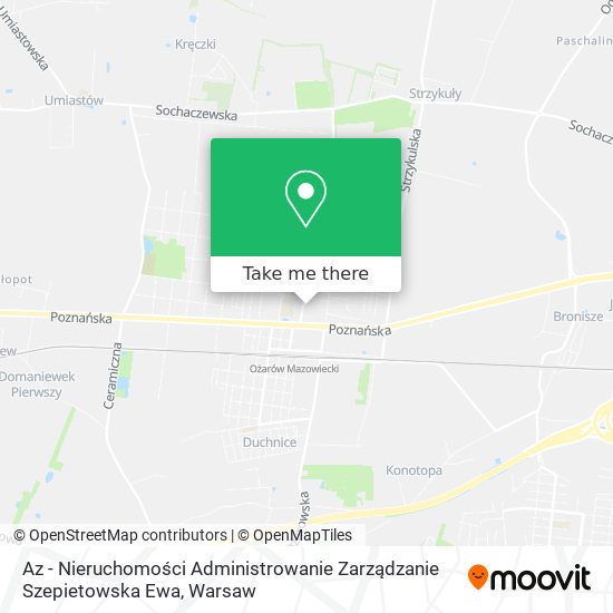 Az - Nieruchomości Administrowanie Zarządzanie Szepietowska Ewa map