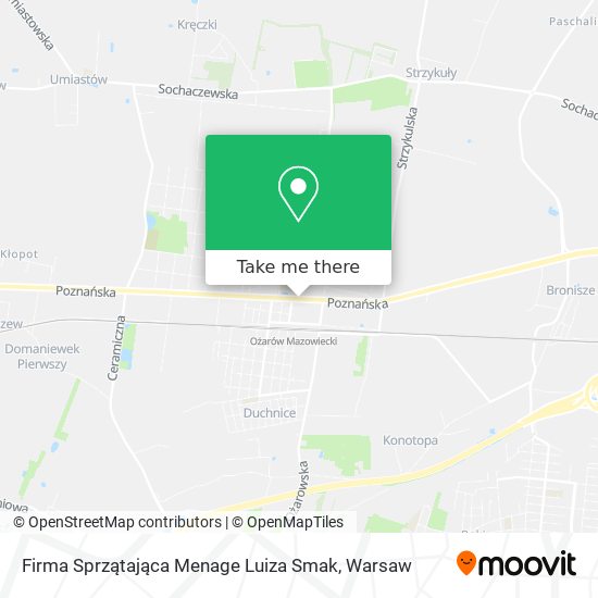 Firma Sprzątająca Menage Luiza Smak map