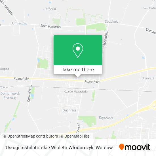 Usługi Instalatorskie Wioleta Włodarczyk map