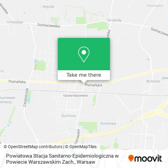 Powiatowa Stacja Sanitarno-Epidemiologiczna w Powiecie Warszawskim Zach. map