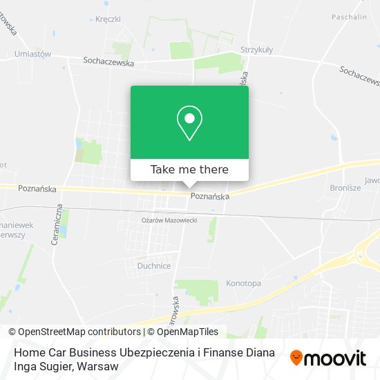 Home Car Business Ubezpieczenia i Finanse Diana Inga Sugier map