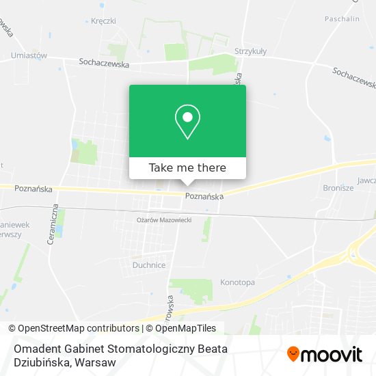 Omadent Gabinet Stomatologiczny Beata Dziubińska map