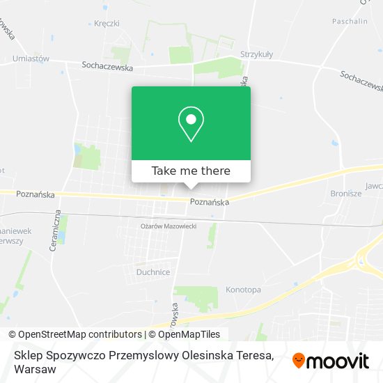 Sklep Spozywczo Przemyslowy Olesinska Teresa map