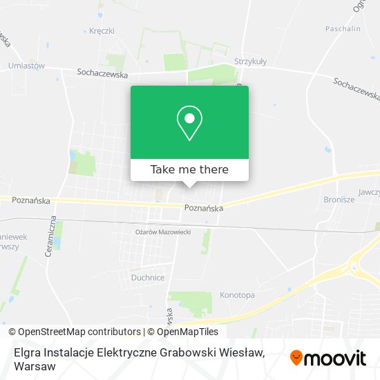 Elgra Instalacje Elektryczne Grabowski Wiesław map