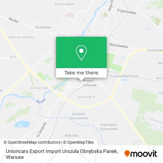 Unioncars Export Import Urszula Obrębska Panek map