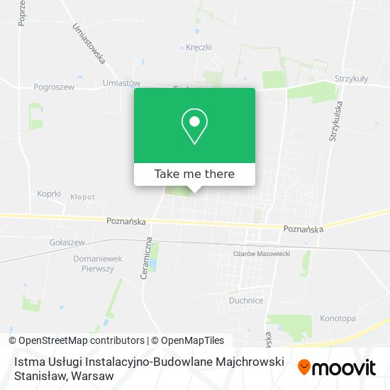 Istma Usługi Instalacyjno-Budowlane Majchrowski Stanisław map