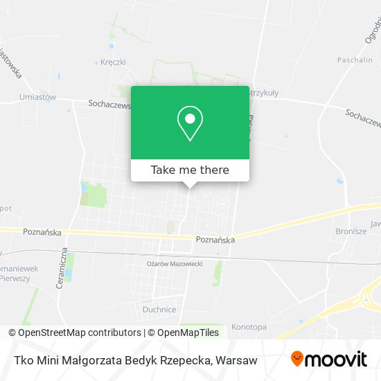 Tko Mini Małgorzata Bedyk Rzepecka map