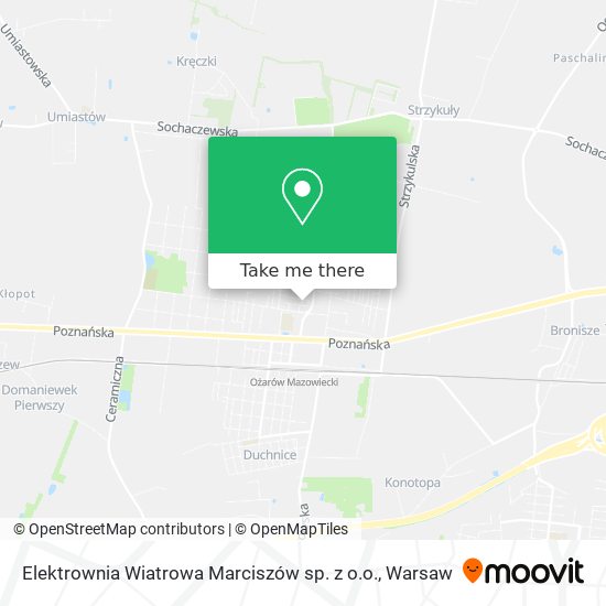 Карта Elektrownia Wiatrowa Marciszów sp. z o.o.