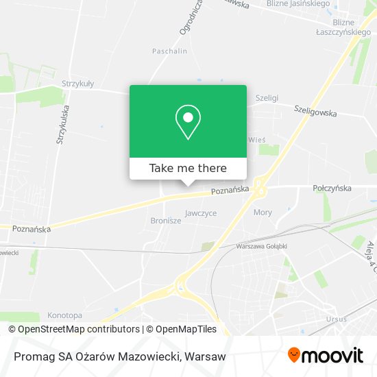 Promag SA Ożarów Mazowiecki map