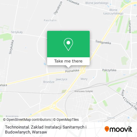 Technoinstal. Zaklad Instalacji Sanitarnych i Budowlanych map