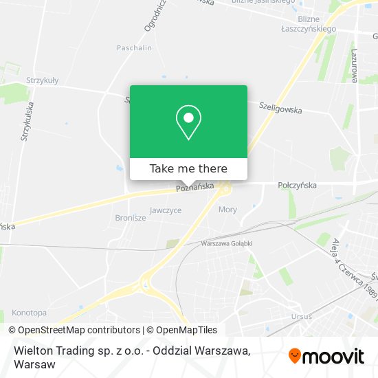 Wielton Trading sp. z o.o. - Oddzial Warszawa map