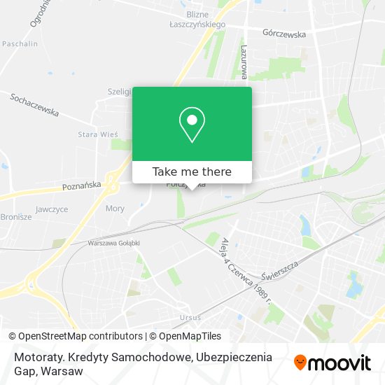 Motoraty. Kredyty Samochodowe, Ubezpieczenia Gap map