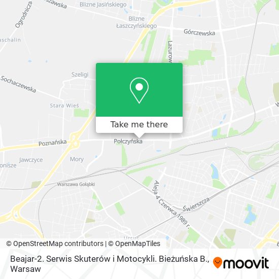 Beajar-2. Serwis Skuterów i Motocykli. Bieżuńska B. map