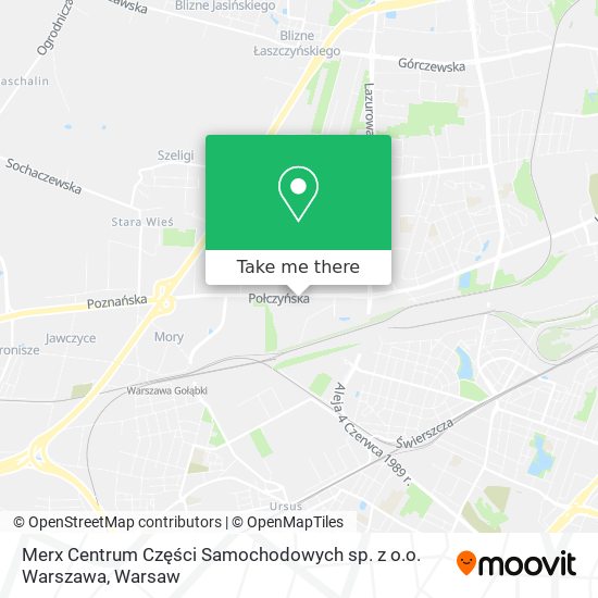 Merx Centrum Części Samochodowych sp. z o.o. Warszawa map