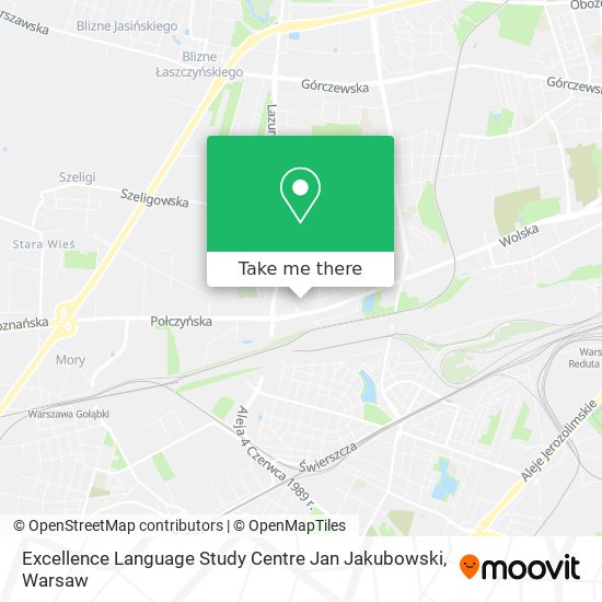 Excellence Language Study Centre Jan Jakubowski map