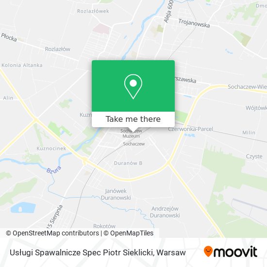 Usługi Spawalnicze Spec Piotr Sieklicki map