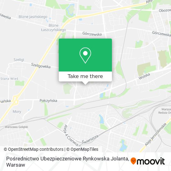 Pośrednictwo Ubezpieczeniowe Rynkowska Jolanta map