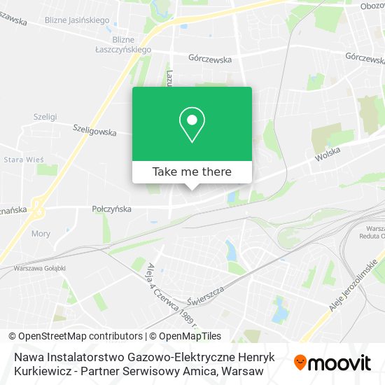 Nawa Instalatorstwo Gazowo-Elektryczne Henryk Kurkiewicz - Partner Serwisowy Amica map