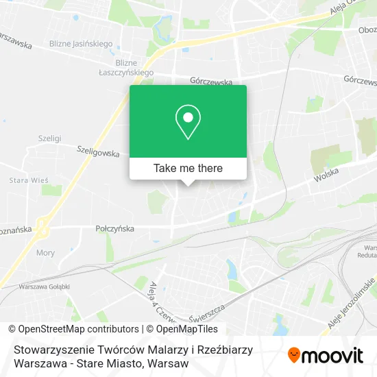 Stowarzyszenie Twórców Malarzy i Rzeźbiarzy Warszawa - Stare Miasto map