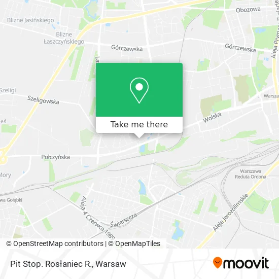 Карта Pit Stop. Rosłaniec R.