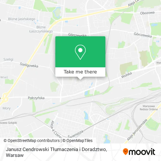 Карта Janusz Cendrowski Tłumaczenia i Doradztwo