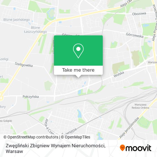 Zwęgliński Zbigniew Wynajem Nieruchomości map