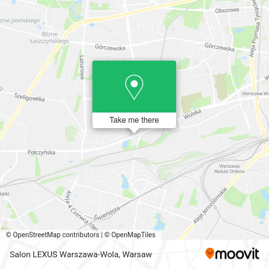 Salon LEXUS Warszawa-Wola map