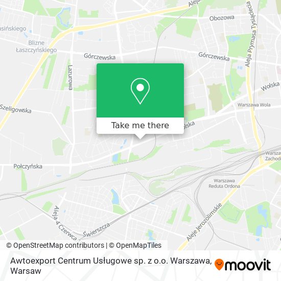 Awtoexport Centrum Usługowe sp. z o.o. Warszawa map