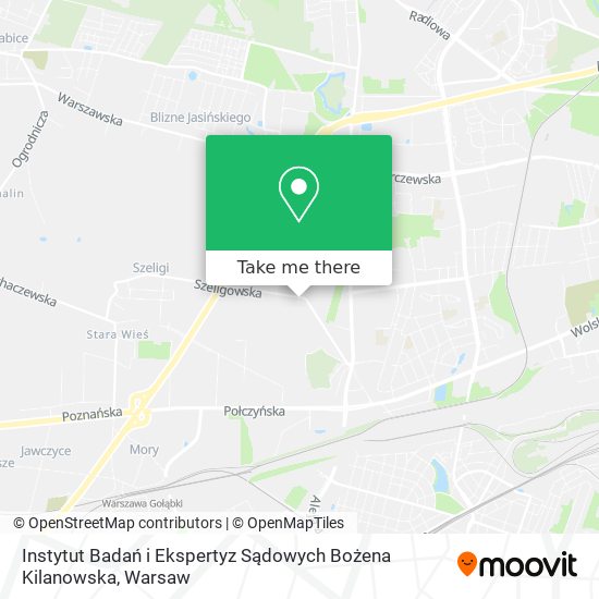 Instytut Badań i Ekspertyz Sądowych Bożena Kilanowska map