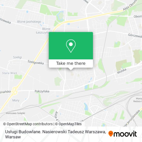 Usługi Budowlane. Nasierowski Tadeusz Warszawa map