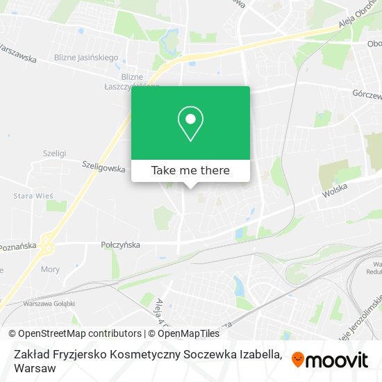 Zakład Fryzjersko Kosmetyczny Soczewka Izabella map