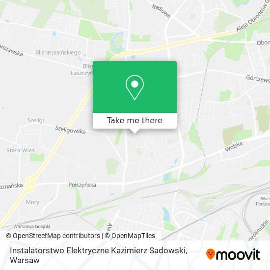 Instalatorstwo Elektryczne Kazimierz Sadowski map