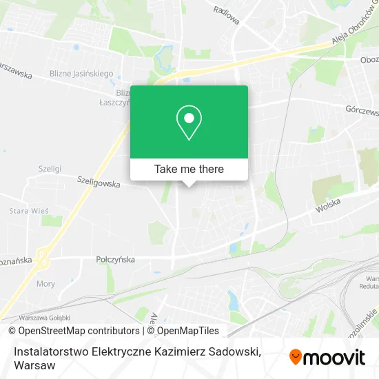 Instalatorstwo Elektryczne Kazimierz Sadowski map