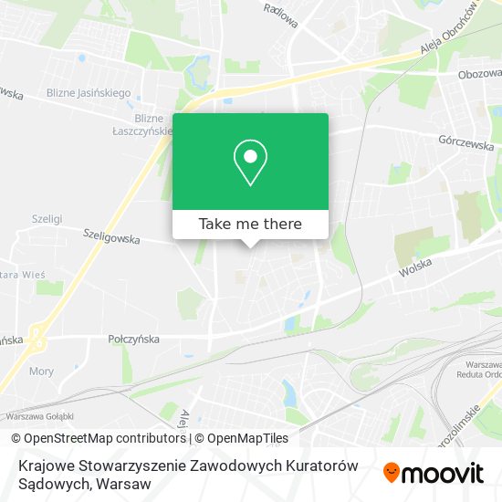 Krajowe Stowarzyszenie Zawodowych Kuratorów Sądowych map