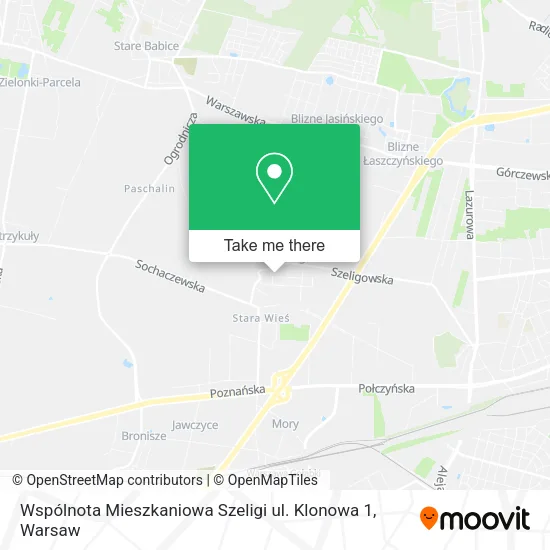 Wspólnota Mieszkaniowa Szeligi ul. Klonowa 1 map