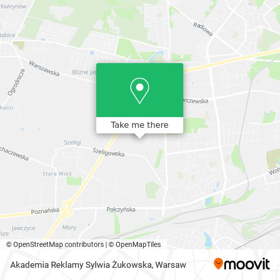 Akademia Reklamy Sylwia Żukowska map