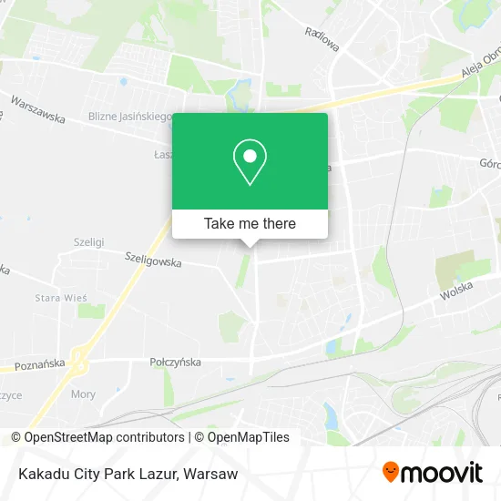 Kakadu City Park Lazur map