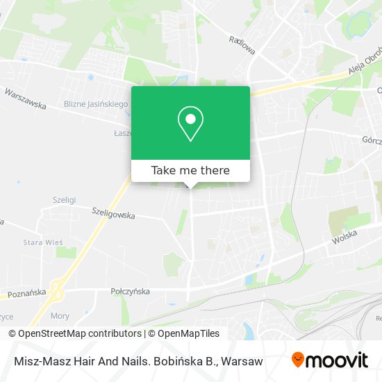 Misz-Masz Hair And Nails. Bobińska B. map