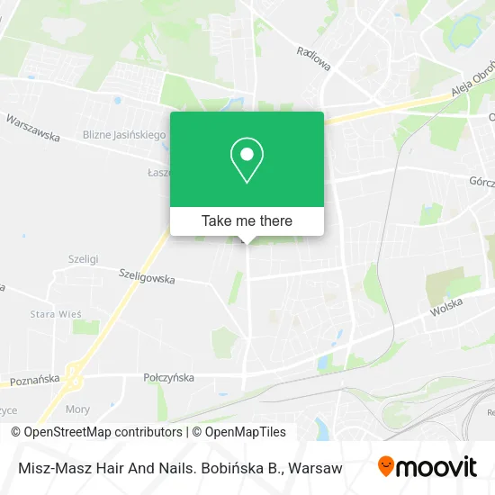 Misz-Masz Hair And Nails. Bobińska B. map