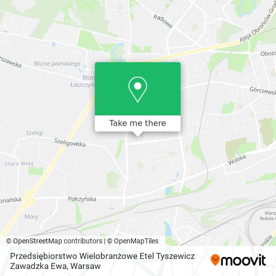 Przedsiębiorstwo Wielobranżowe Etel Tyszewicz Zawadzka Ewa map