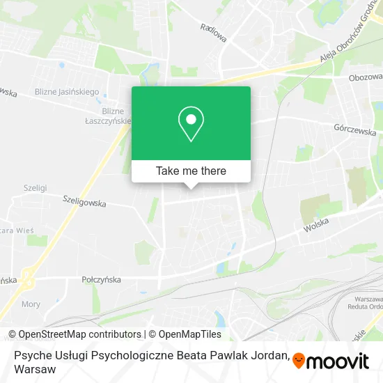 Psyche Usługi Psychologiczne Beata Pawlak Jordan map