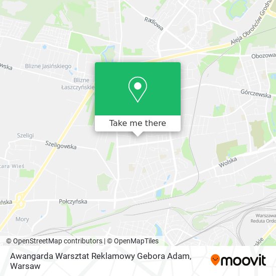 Awangarda Warsztat Reklamowy Gebora Adam map