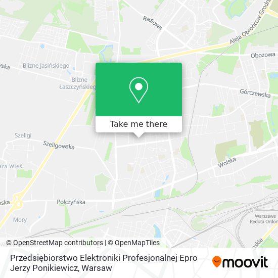 Przedsiębiorstwo Elektroniki Profesjonalnej Epro Jerzy Ponikiewicz map