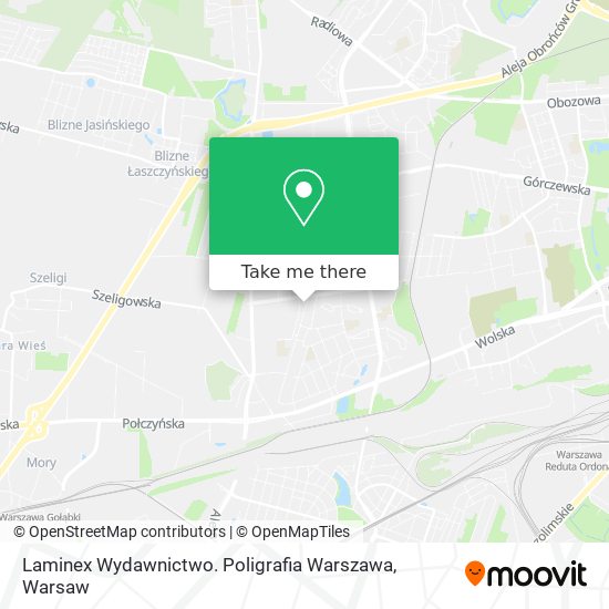 Laminex Wydawnictwo. Poligrafia Warszawa map