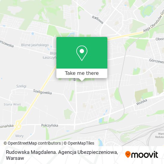 Rudowska Magdalena. Agencja Ubezpieczeniowa map